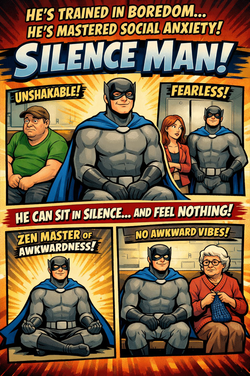 Silence Man - mastering the superpower of comfortable silence